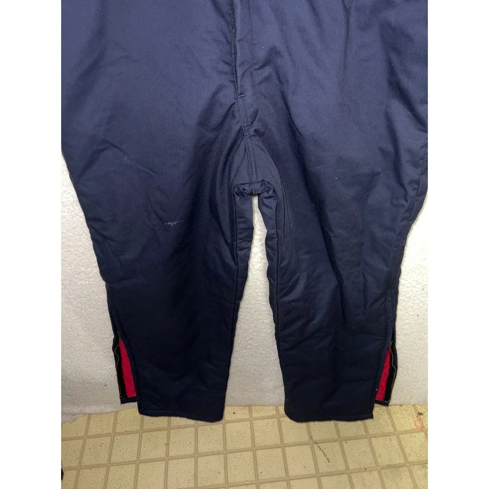 Riverside Budweiser Insulated Coveralls Men XL Navy Quilted Lined vtg Y2k nascar